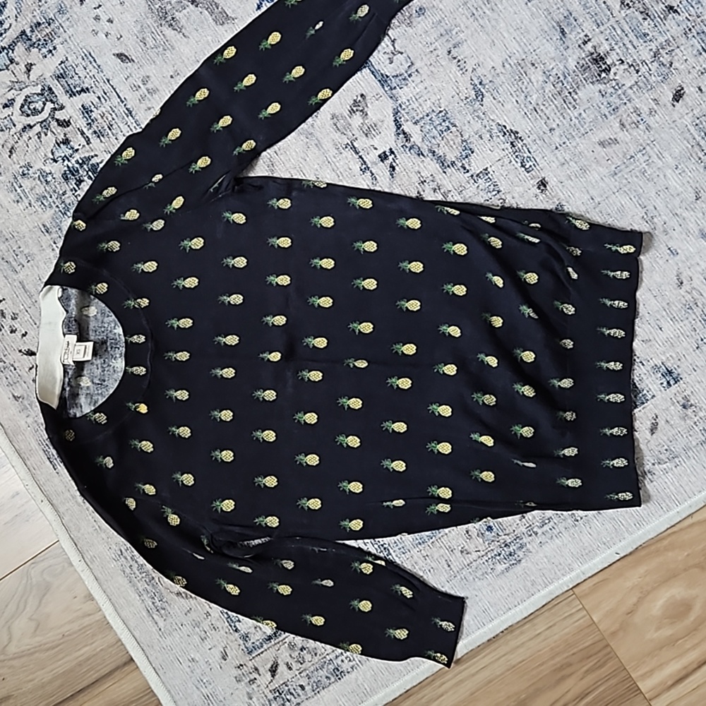 Women's J.Crew Pineapple Cotton Sweater